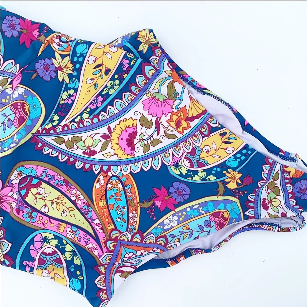 Trina Turk Multicolor Paisley One Piece Swimsuit - Picture 5 of 9